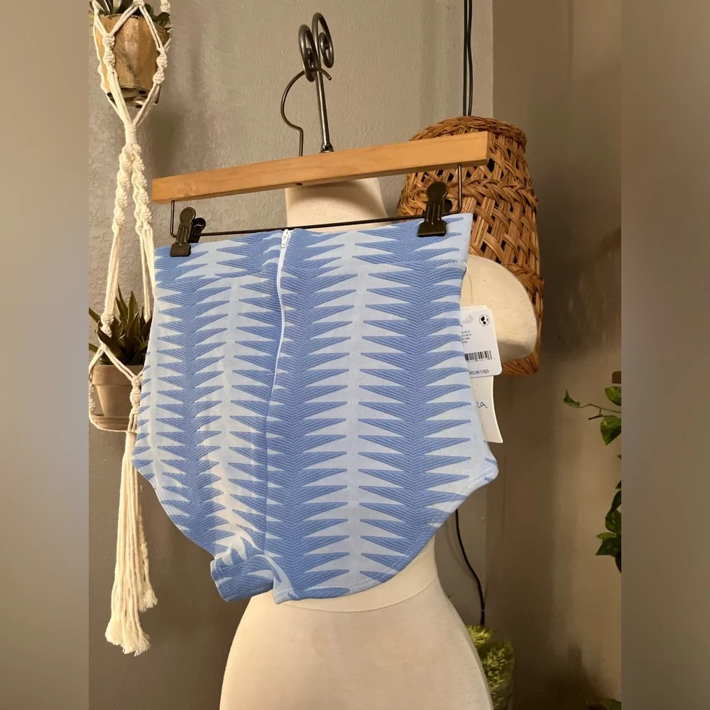 ▪️Seea for Free People Georgia in Areia Blue NWT High Waist Bikini Bottom - Picture 15 of 16